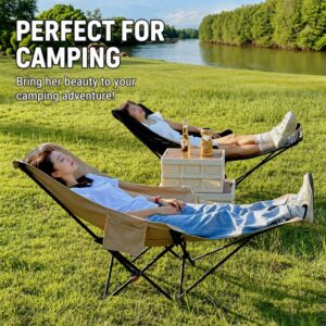 Adjustable reclining chair, afternoon rest outdoor folding chair, camping portable chair